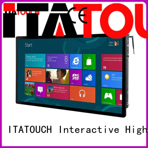Custom hot sale advertising touch screen video wall ITATOUCH waterproof