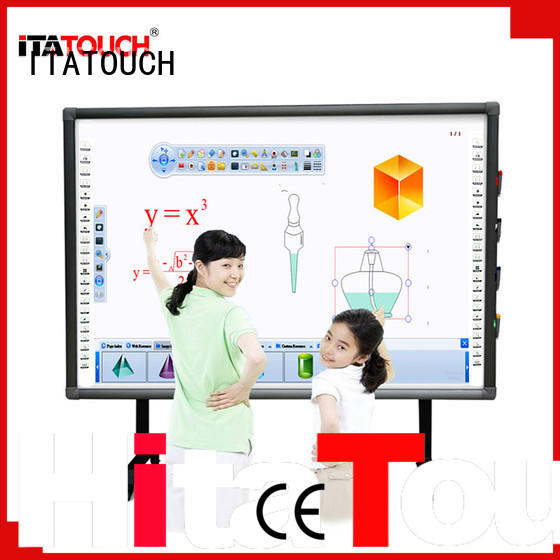 supermarket 4k touch screen video wall learning image ITATOUCH company