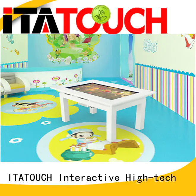 interactive touch table table production for school