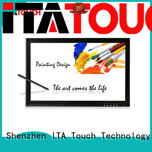 vertical board touch screen video wall projected designer ITATOUCH company