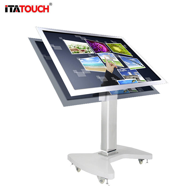 Electric Lift Flip Bracket Stand for interactive Panel Display