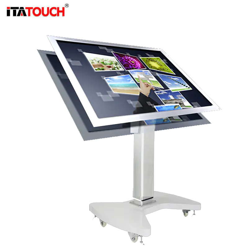 Electric Lift Flip Bracket Stand for interactive Panel Display