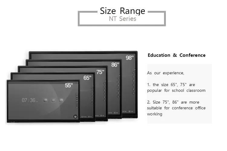 Latest interactive smart boards panels manufacturers for government