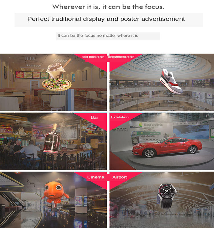 Factory Supply Hologram Fan Holographic Advertising Machine with Audio Electric WIFI