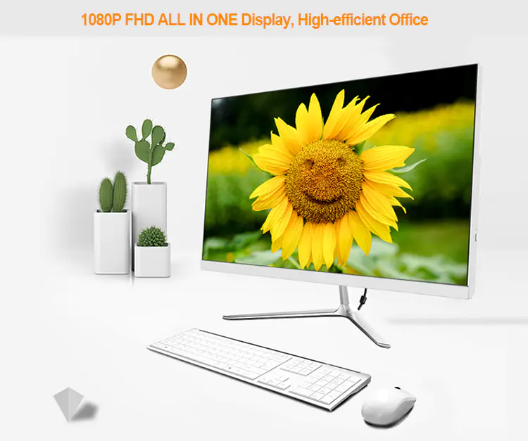 2021 Hot Sale 21.5 24 27 Capacitive Small Touch Screen AIO PC Restaurant USB Monitor Computer All In One Panels