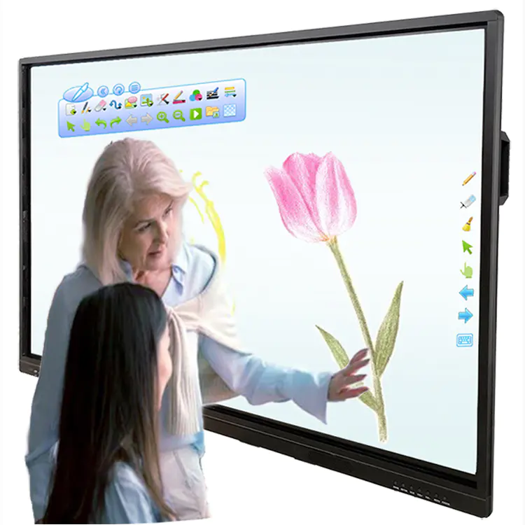 LCD All in One Digital Interactive Tv Android Smart Board TV UHD Screen Panel