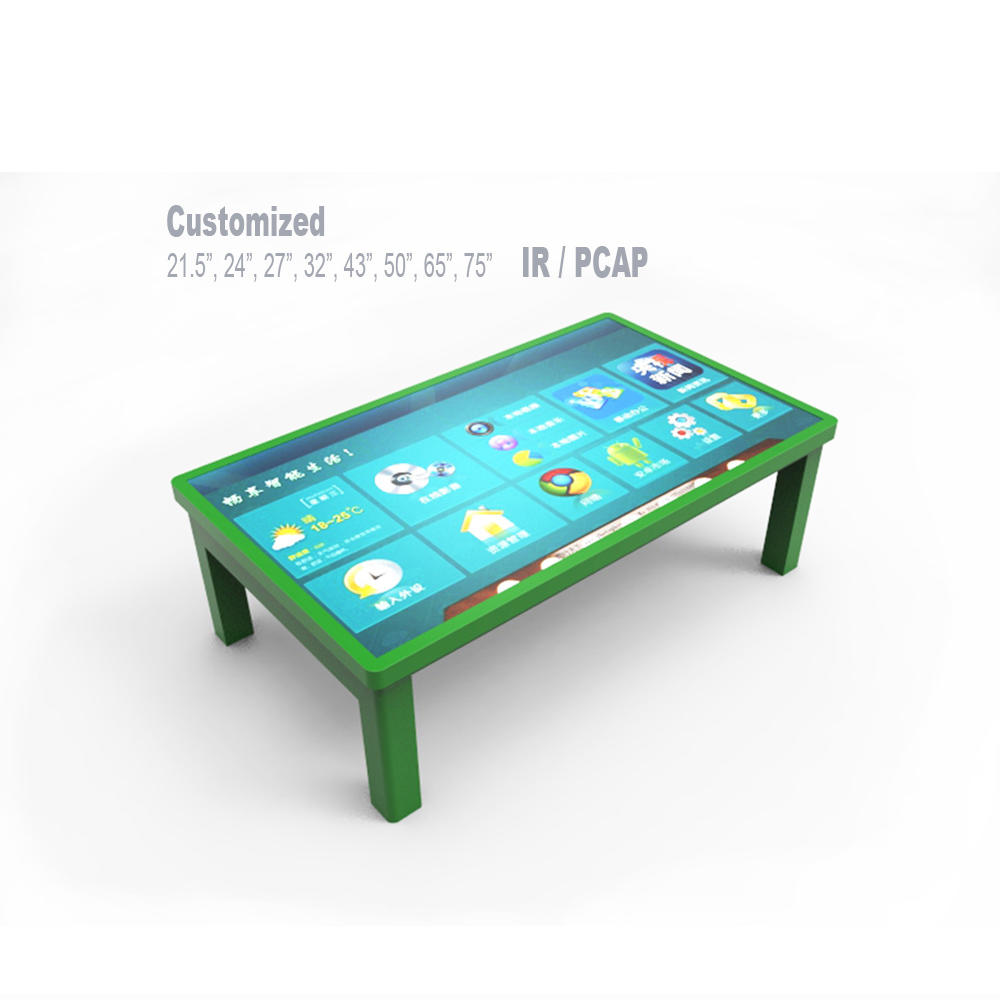 Game Infrared Finger Interactive Multi Touch Screen Conference Table 43 LCD LED Kids PCAP Capacitive Technology 178 Degree 0.21