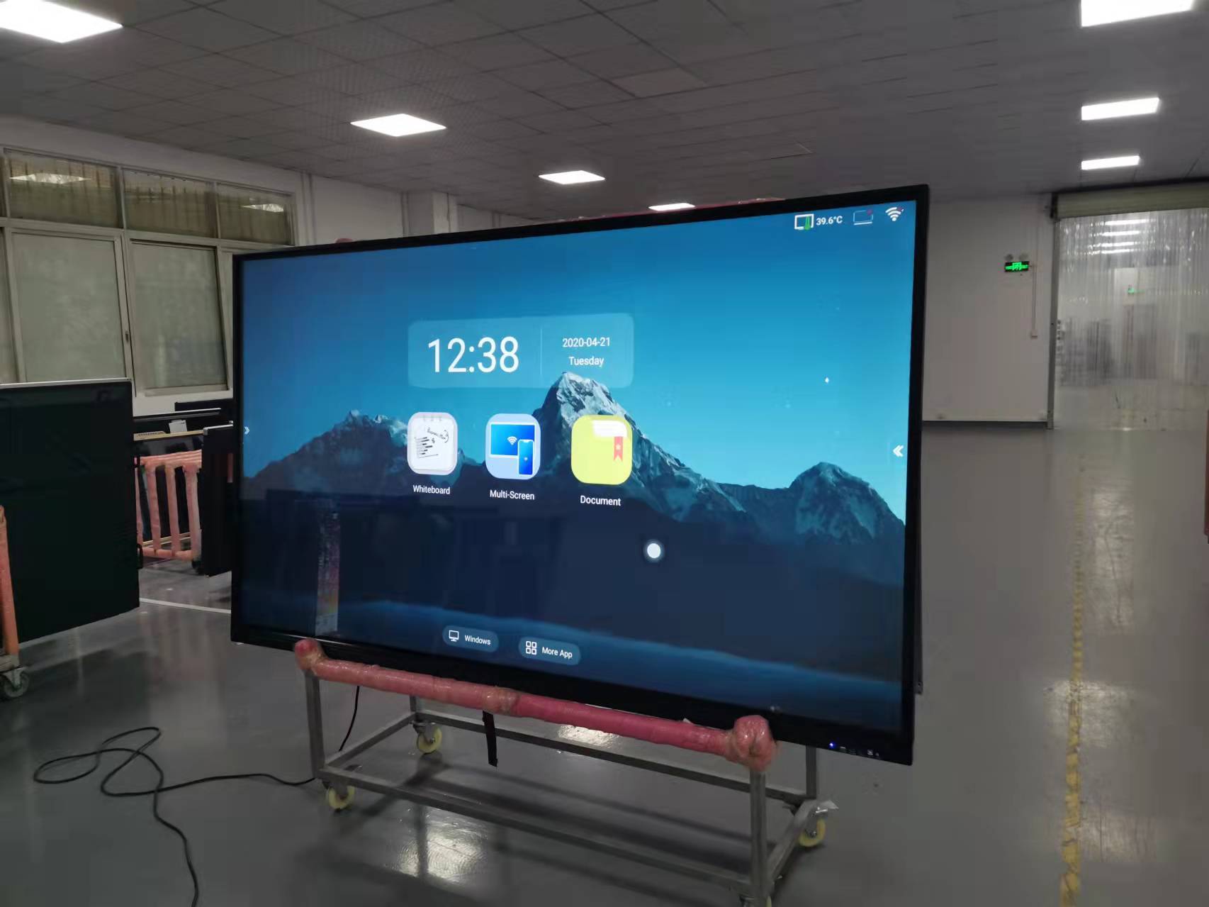 A high-definition, easy to operate, movable 98 Inch Touch all-in-one machine.