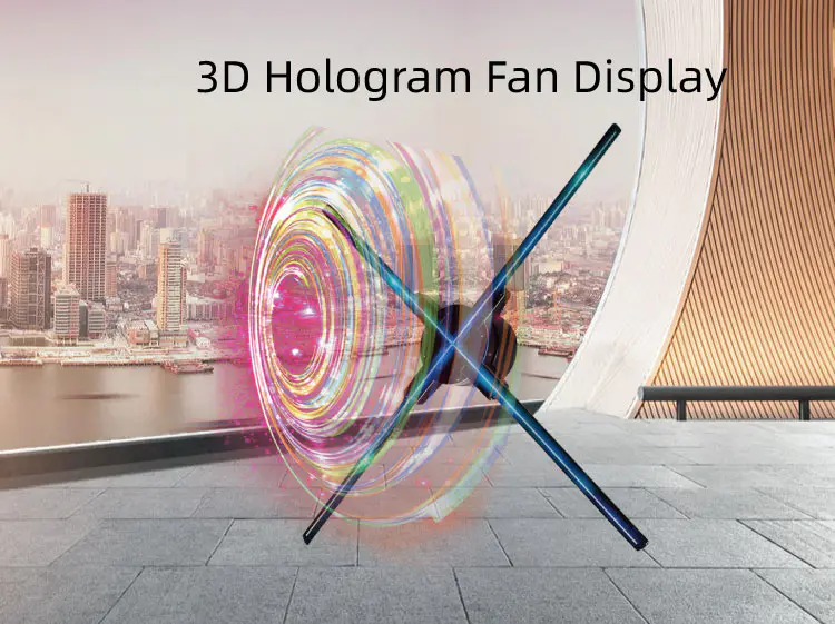 Factory Hot Sale Small HYPERVSN Wall Price GIWOX 3D Hologram Fan With WiFi