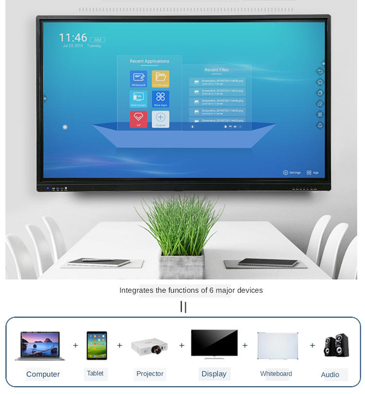 Low Price Led Interactive White Boards Touch Tv Screen Smart Board 4K TV UHD Screen Panel Whiteboard 3840x2160 Tv 65 75 86 Inch