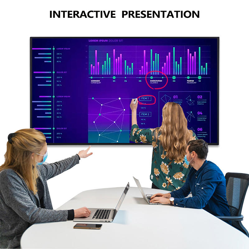 Top Quality Smart Office Electronic Whiteboard For Zoom Interactive Touch Screens Education