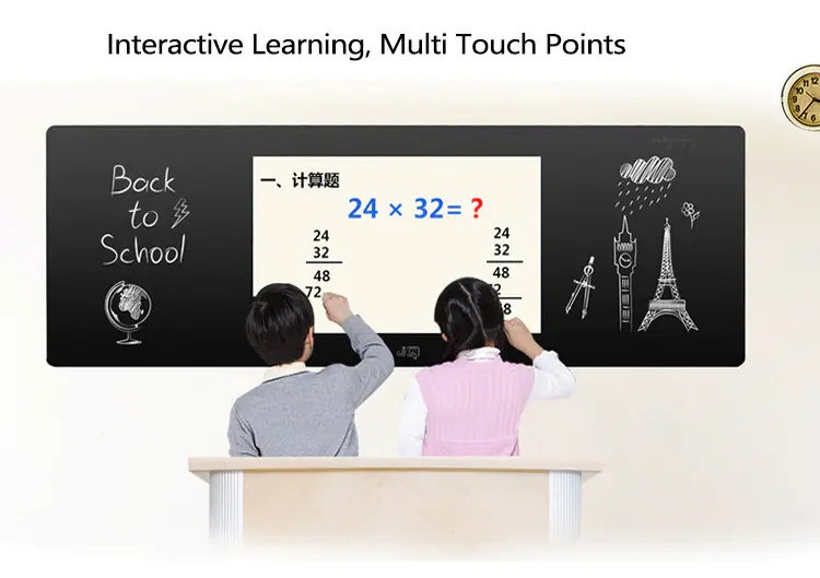 Low Price Black Table Pen Smart Board Panel 100 Hushida Interactive Whiteboard Touch Lcd Monitor For School Classroom