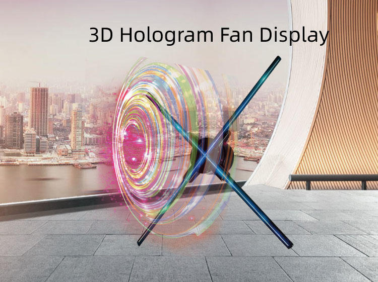 Best Equipment Outdoor Hologram Projector Player 100cm 65cm Advertising Display 3d Holographic Fan With Christmas Ball
