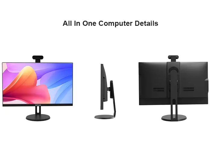Gaming PC Monitor 23.8 Inch Core I5 Touchscreen PC Desktop All in One Computer With 3MP Camera For Business
