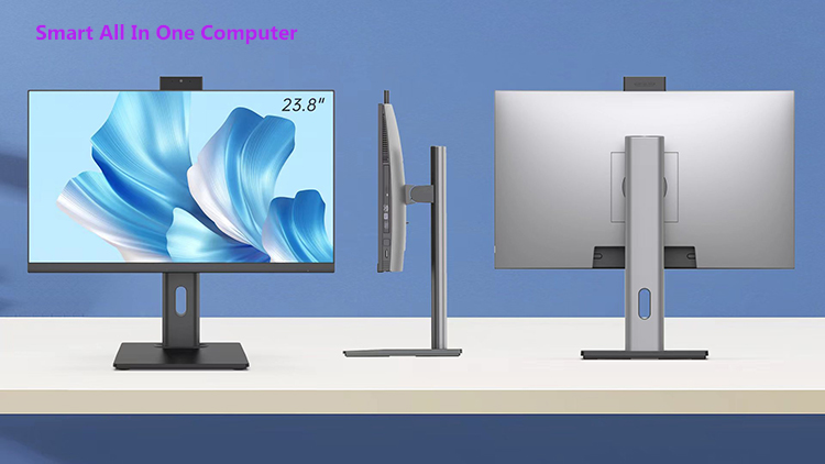 Factory High Quality 1080P All In One Computer 23.8" 27"  Desk  AIO Monitor Lifting Stand Computer monitor
