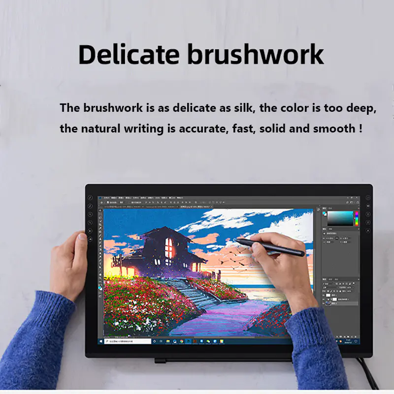 Factory 8192 Pressure Drawing Tablet Lcd Display Graphic Tablet Touch Pen Monitor21.5inch Digital Pen Table Monitor