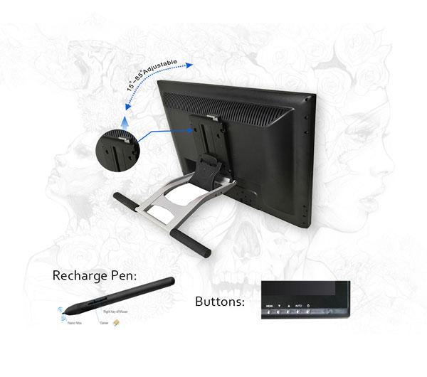 ITATOUCH-Tablet Monitor For Drawing Writing Pad 19 Graphic Drawing Tablet Monitor-2