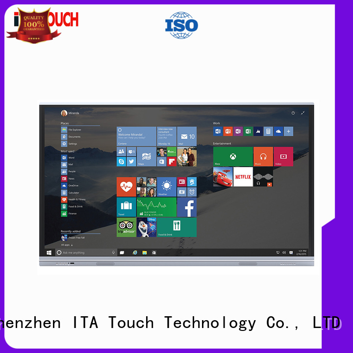 Latest interactive flat panel display smart factory for government