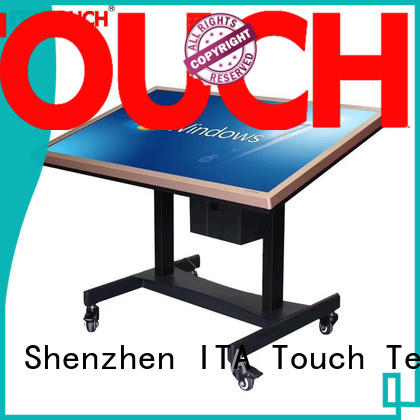 kids touch screen video wall lift kiosk ITATOUCH company