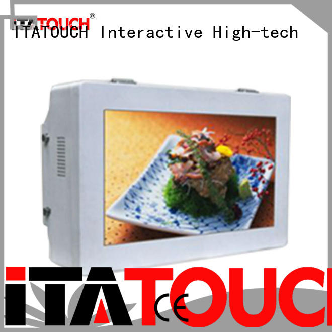 supermarket projected poster image ITATOUCH Brand touch screen video wall supplier