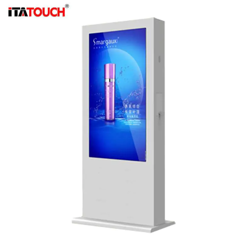 Outdoor Display Floor Stand Totem LCD Customized Digital Signage Player