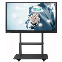 China Movable Wheels IR LED Touch Screen Panel Display Smart Board Interactive Whiteboard